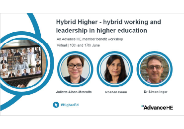 Hybrid working and leadership in HE