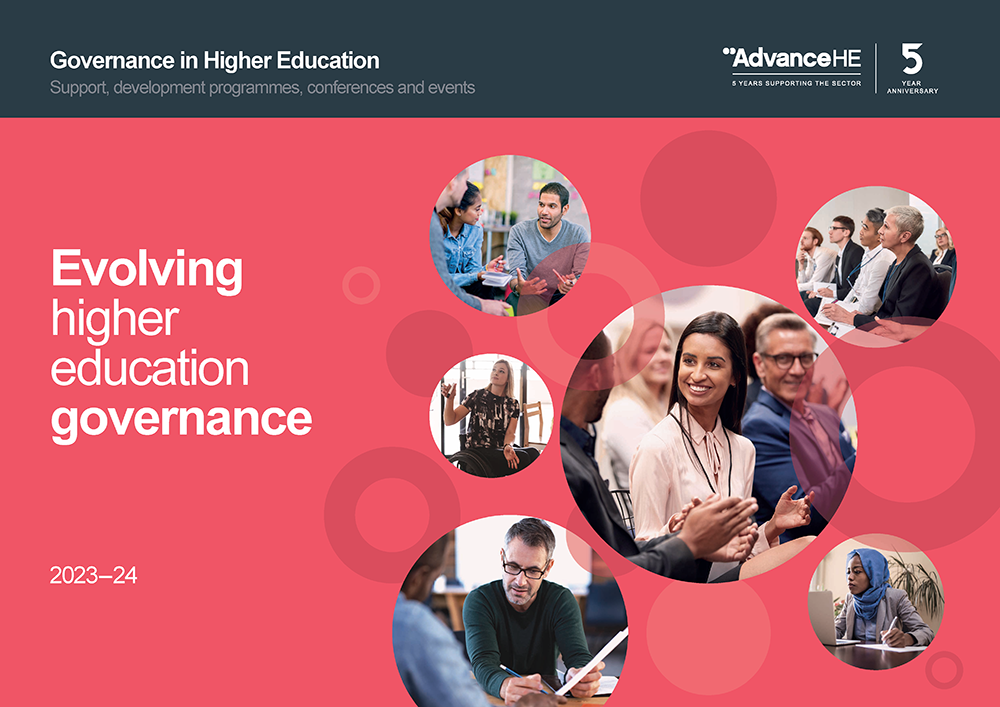 Evolving higher education governance brochure image