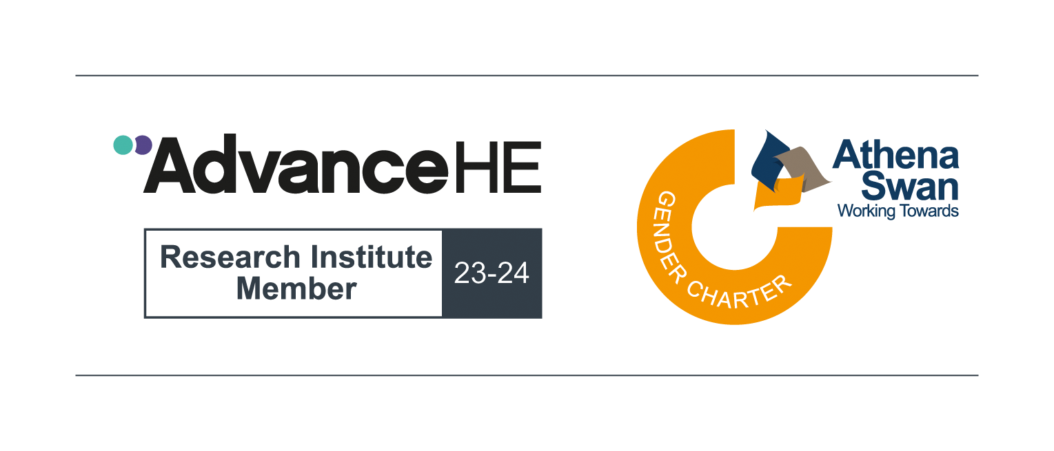 Advance HE Research Institute Member 202324 Logo with Athena Swan and