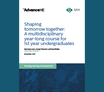 Shaping tomorrow together: A multidisciplinary year-long course for 1st year undergraduates