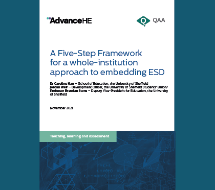 A Five-Step Framework for a whole-institution approach to embedding ESD