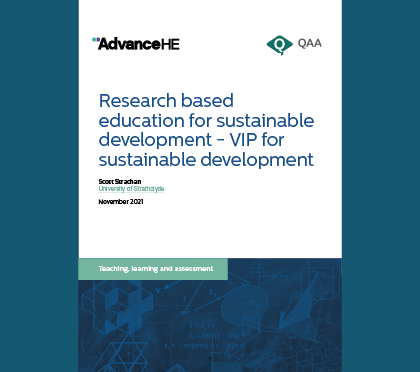Research based education for sustainable development - VIP for sustainable development
