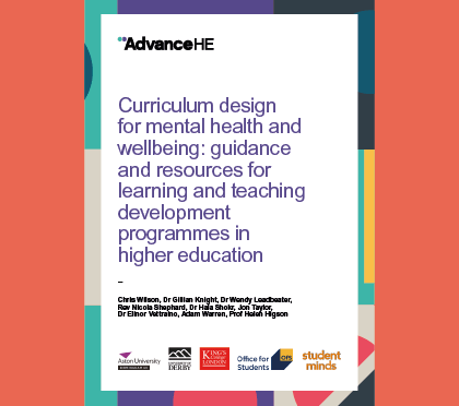 Curriculum design for mental health and wellbeing toolkit
