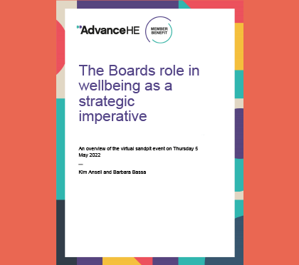 The Boards role in wellbeing as a strategic imperative