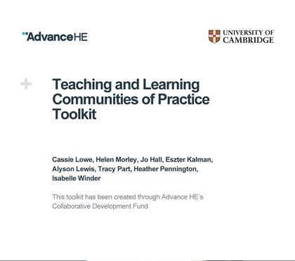 T&L communities of practice cover
