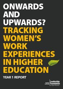 Onwards and Upwards: Tracking women's work experiences in higher education - Report