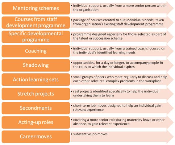 Development methods - succession management