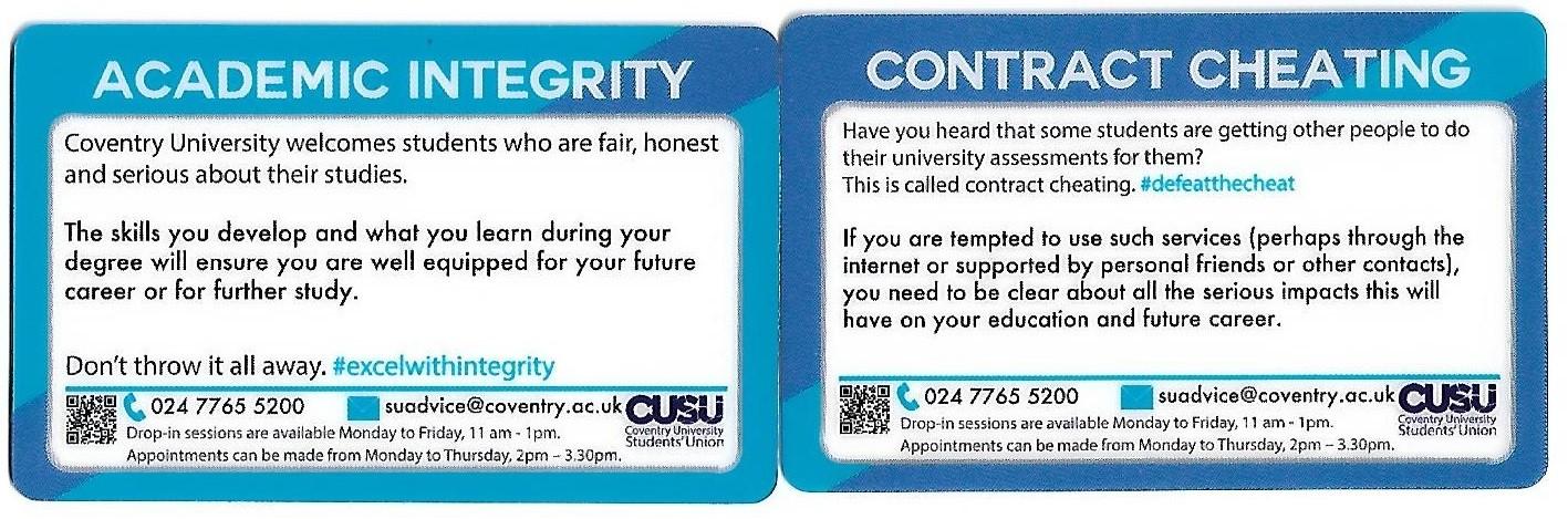 coventry academic integrity
