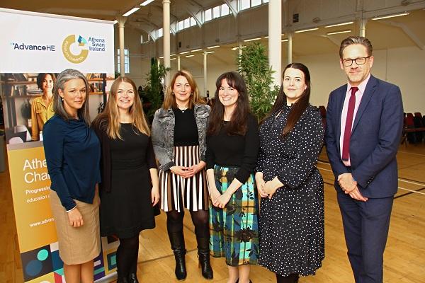 Image of the Advance HE team at the Athena Swan Ireland awards ceremony in 2022