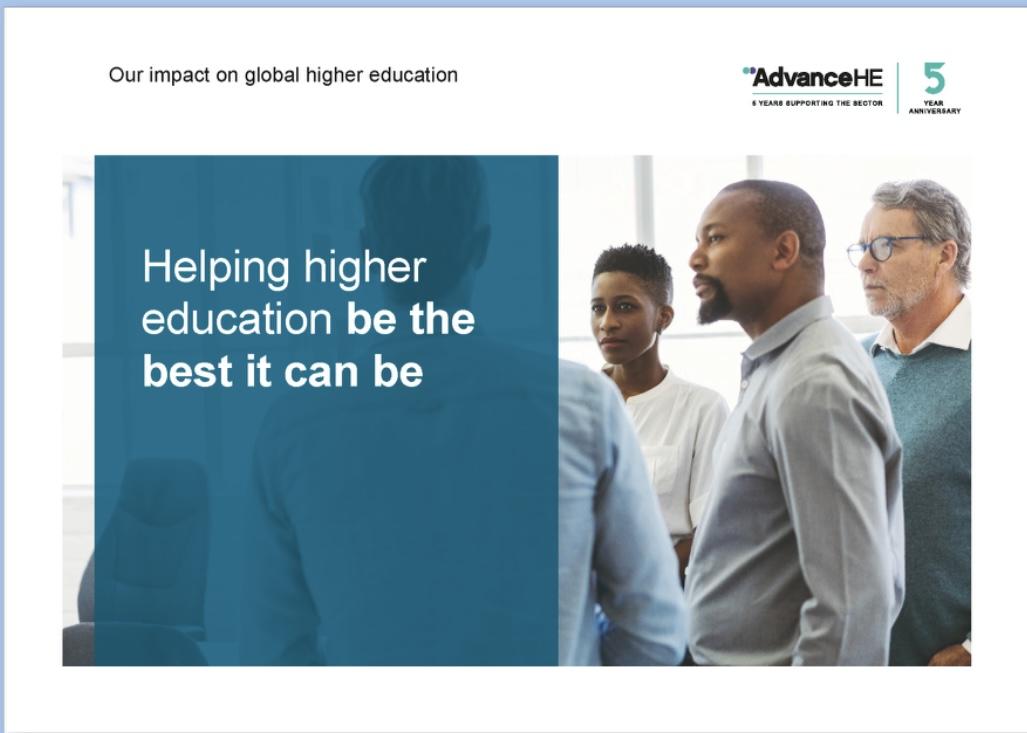 Image of the document called Our impact on global higher education