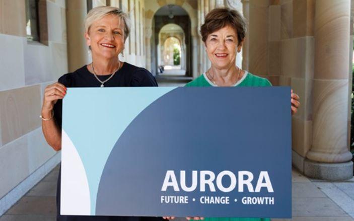 Professor Polly Parker and Jennifer Witheriff who will lead the Aurora pilot in Australia