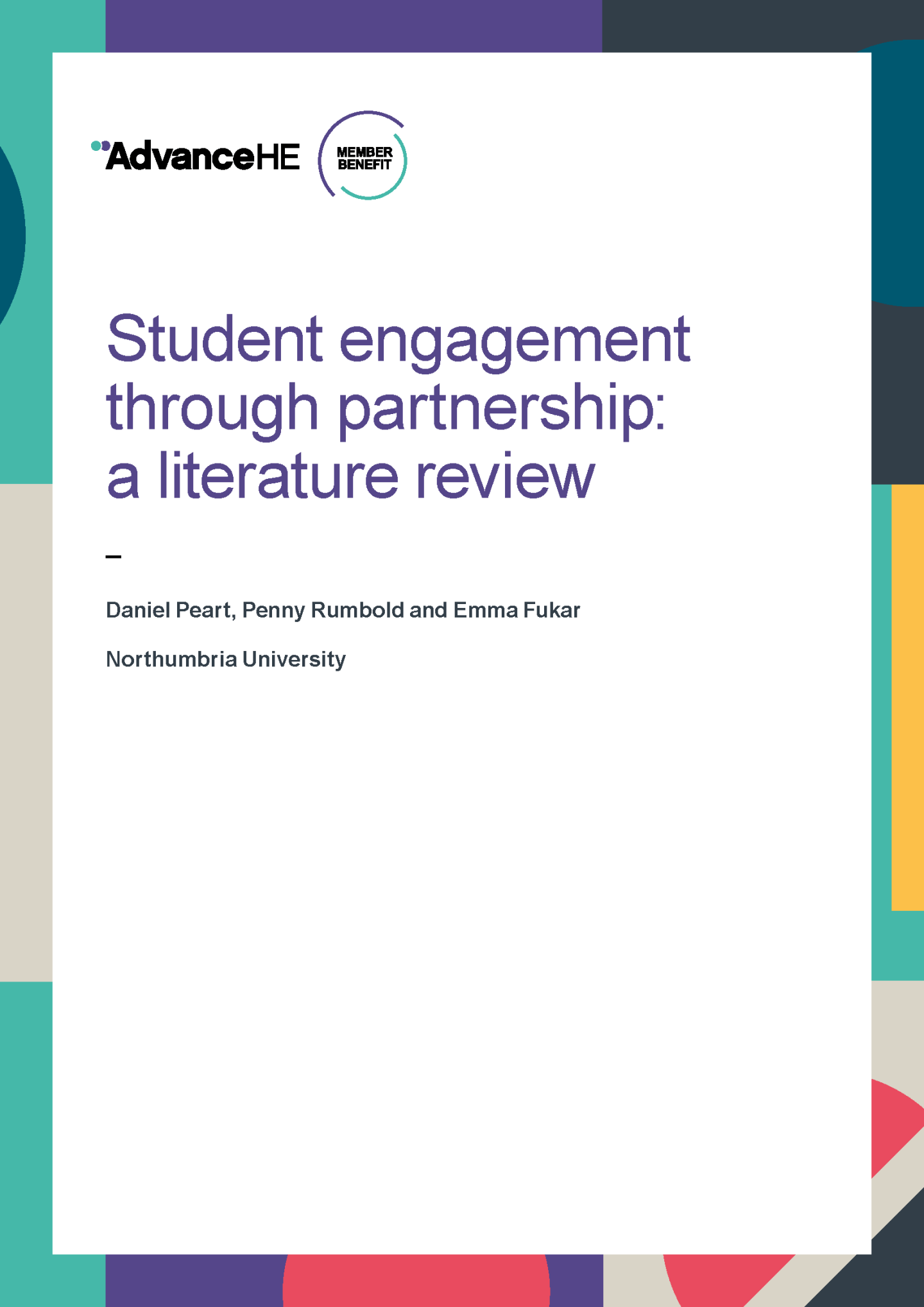 Student Engagement through Partnership - Literary review Front Cover