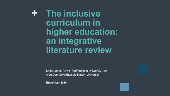 Inclusive curriculum in HE review report cover