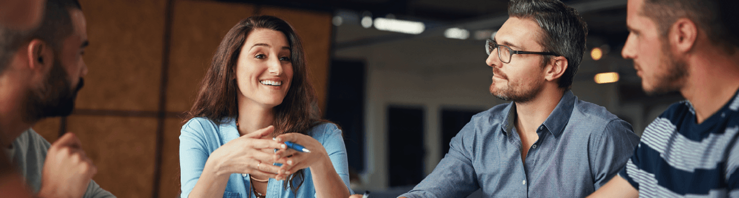 colleagues in conversation