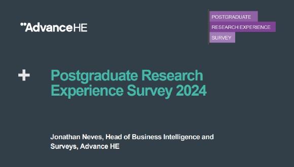 2024 Postgraduate Research Experience Survey report cover