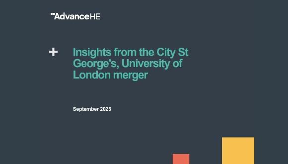 Report cover - Insights from the City St George's University of London merger 