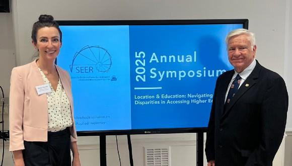 Dr Robertson with Emma Thomas