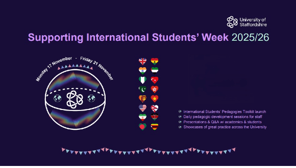 Supporting International Students Week poster