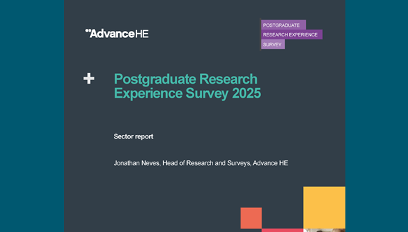 Front cover of the Postgraduate Research Experience Survey 2025